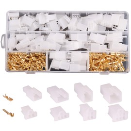 Rantecks ​​380 Pieces 2.8 mm Blade Receptacles Flat Connector Set 2 3 4 6 Pin Electrical Cable Connector Kit for Motorcycle Car Boats Electrical Instruments