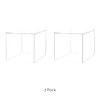 2 Pack 9" Acrylic Display Riser Box with One Open