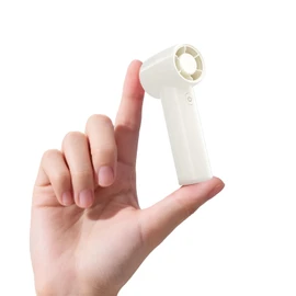 HandFan 19000RPM Powerful Mini Handheld Fan, High Speed Tiny Portable Fan, Small Personal Hand Fans Rechargeable, Pocket Size, for Summer Travel, Gifts for Women, Men, Kids(Gloss White)
