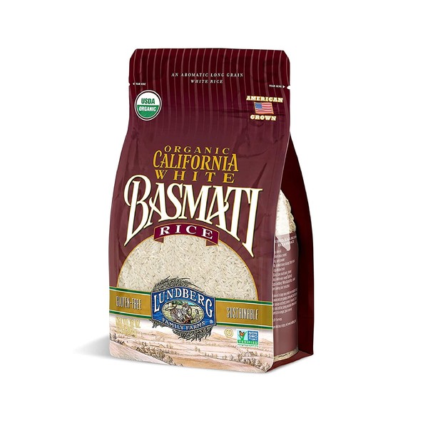 Lundberg Organic California White Basmati Rice, 32 Ounce (Pack of 1)