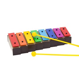 CeleMoon 8 Note Xylophone Glockenspiel with Case - Colorful Resonator Bells & 2 Mallets - Educational Musical Instrument for Beginners & All Ages