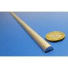 Basic Aluminum Half Round Rod (.375") 3/8" Dia, x 1