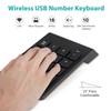 TheSiliconValley USB Wireless Number Pad Numpad Numeric Keypad Number Keyboard