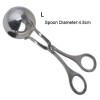 Stainless Steel Meatball Maker Tool – Non-Stick Scissor Scoop for