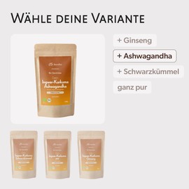 Organic Ginger Turmeric Ashwagandha Tea - High Quality Loose Spice Tea According to Ayurvedic Tradition 150 g