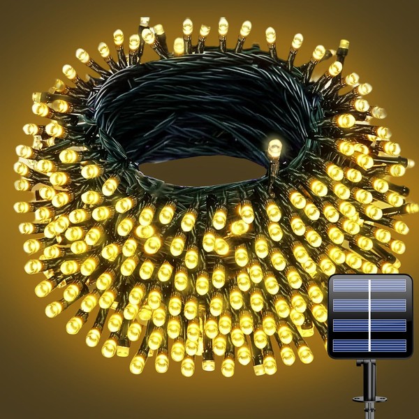 Electight 66FT Solar Fairy Lights Outdoor, 200 LEDs Solar Powered