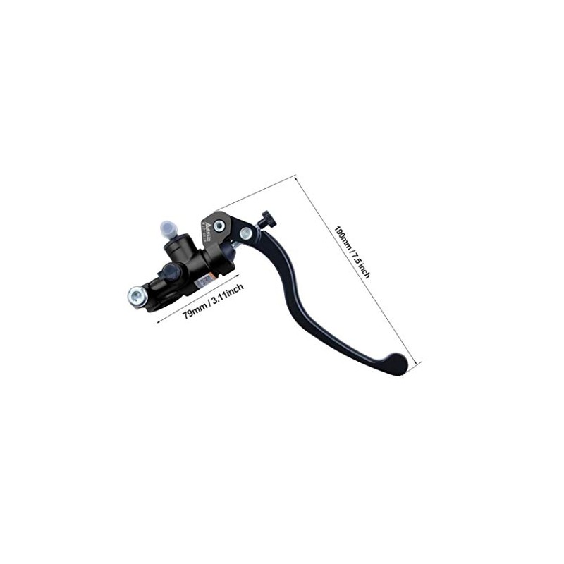 Motorcycle Brake Pump Radial Hydraulic Universal Grey Adelin Braking Grey