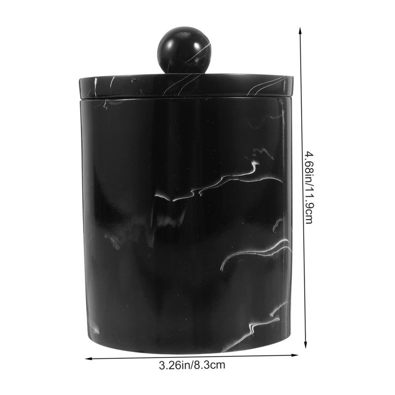 Gatuida Luxury Craft Storage Box Marble Vein Toothpick and Cotton