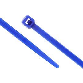 Secure 4 Inch Blue 18 lb Miniature Nylon Cable Tie - 100 Pack