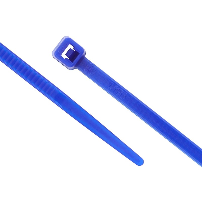 Secure 4 Inch Blue 18 lb Miniature Nylon Cable Tie