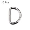 sourcing map 10pcs Metal D Ring 1"(25mm) D-Rings Buckle for