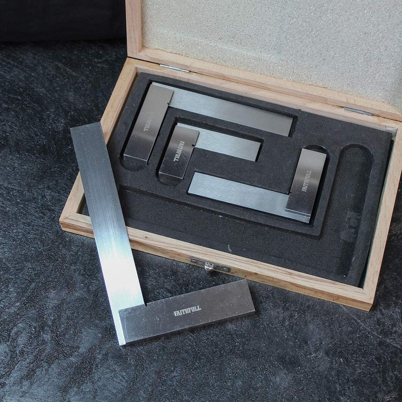 Faithfull FAIESSET4 4 Piece Engineers Square Set 50,75,100,150 mm (2