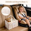 SEISSO Diaper Caddy Organizer with Handle, Portable Baby Gift Basket,
