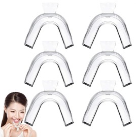 6 Pcs Teeth Whitening Kit, Teeth Retainers, Teeth Whitening Trays, Teeth Whitening Mouth Trays, Moldable Teeth Whitening Gum Shield for Teeth Whitening Teeth Bleaching Teeth Grinding Teeth Protecting