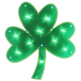 Impact Innovations Shamrock Lighted Window Decoration Indoor Outdoor Use 14” x 12.5”