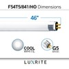 LUXRITE F54T5/841/HO 54W 46 Inch T5 Fluorescent Tube Light Bulb,