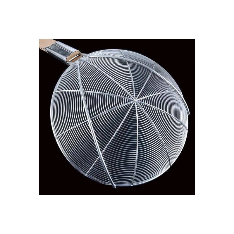 MEGA COOK 26cm Wooden Handle Big Mesh Soup Skimmer