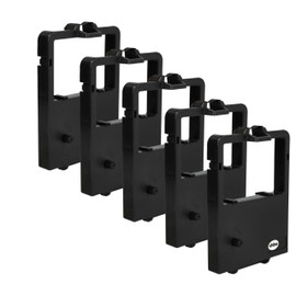 vhbw 5 x Nylon Ink Ribbon Compatible with Dot Matrix Printer Replacement for NEC 515395, 515429
