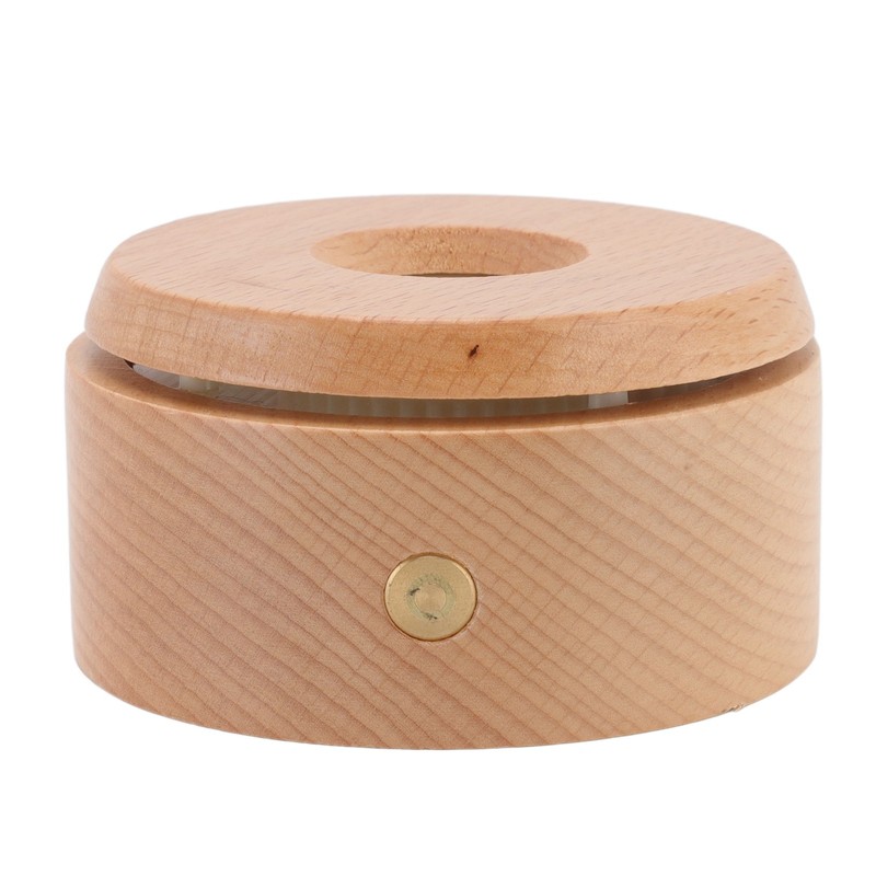 Wooden LED Display Base Rotatable Multi Mode Wood Light Display