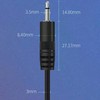 tunghey 10Inch Replacement 3.5mm Male Plug to Bare Wire Open