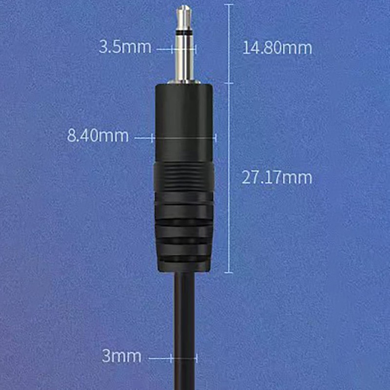 tunghey 10Inch Replacement 3.5mm Male Plug to Bare Wire Open