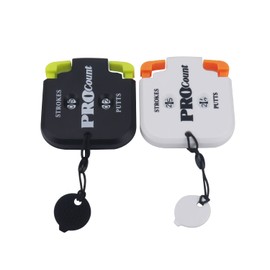 DAZUZ Mini Golf Tally Counter Clicker Turning Technology up to 99 Score Stroke Counter Golf Game Strike up for Men(Black Green + White Orange)