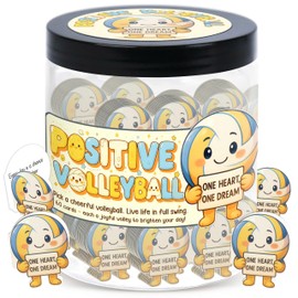 Positive Volleyball Jar – Volleyball Gifts For Women, Men - Teens, Volleyball Party Favors, Volleyball Accessories For Teen Girls, Volleyball Party Decorations