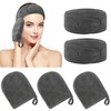 KinHwa Make-Up Remover Glove Super Soft Microfibre Make-Up Glove Reusable