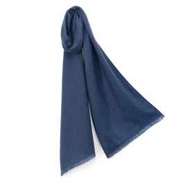 Pashmina Collection Merino Cashmere Scarf, Plain, Gift Box Included, cloud blue
