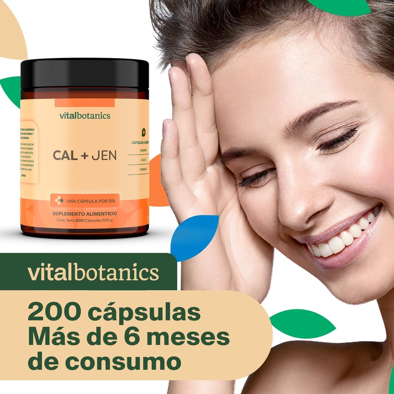 Calcio + Vitamina D3. Con 200 capsulas de 500mg (Más