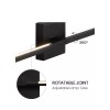 CCYCOL Black Bathroom Light Fixtures 360° Rotatable Black Vanity Light,