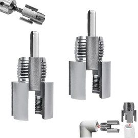 Integrated Internal & External Pipe Threading Tool, PVC Pipe Threader, Pipe Threading Tool, 1/2'' 3/4'' Dies Electric Drill Compatible PVC Pipe Threader Kit (2PCS)