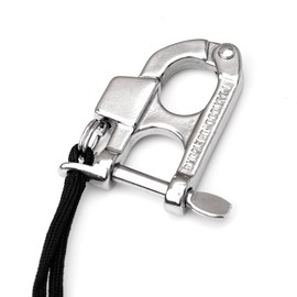 YUSOVE Quick Release Snap Shackle Boat Marine 316 Stainless Steel Eye Snap Shackle,High Strength Snap Hook for Surfing,Diving,Sailing Rigging Shackles,with Nylon Rope