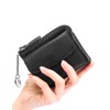 VEROMAN L-Shaped Travel Wallet, L-Shaped Mini Compact Wallet, Travel, Leather,