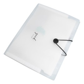 Operitacx Plastic Document Folders Large Size White Exam Paper Bag Student and Office File Organizer Filing System