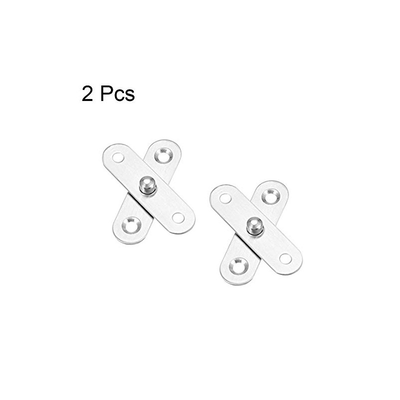 uxcell 2 Sets Stainless Steel 360 Degree Rotating Door Pivot