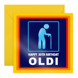 Central 23 - Lustige Geburtstagskarte zum 30. Geburtstag für Männer – Happy 30th Birthday Oldi – lustiges Geschenk für seinen Dreizigsten – für Ehemann, Freund, zum 30. Geburtstag