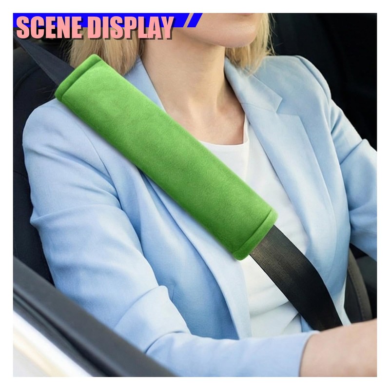 YoRise 2PCS Car Seat Belt Covers, Comfortable Fluff Auto Seat
