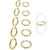 5 Pairs of Hoop Earrings for Men and Women, 316L