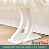 Hot Flow Single Traffic White Column Radiator Foot - 100mm