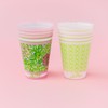 Lilly Pulitzer 14 Ounce Reusable Plastic Pool Cups, Set of