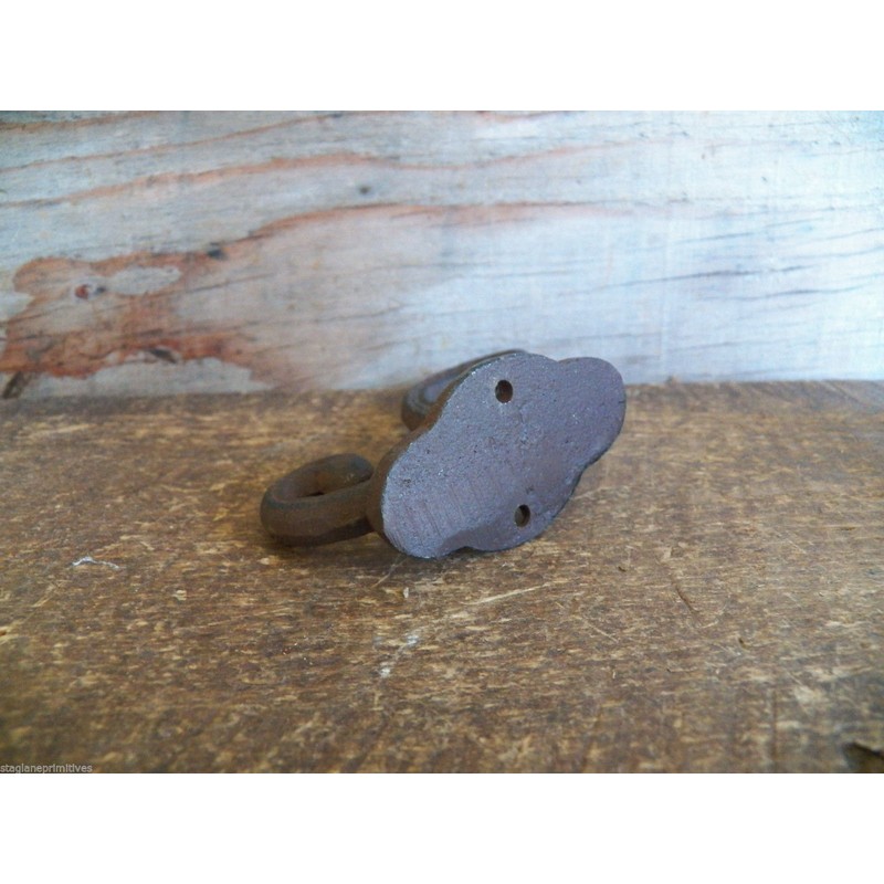 Coat Hat Hooks Cast Iron Lot Set of 6 Double
