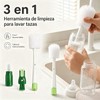 Set de 9 Pcs Cepillos de Limpieza, Mango Largo Desmontable