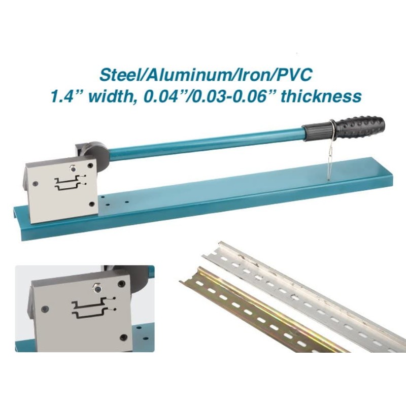 Manual Din Rail Cutter, Dual Groove Rail Cutting Tool with