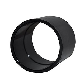 Solvent Black 40mm (43mm) Waste Pipe Coupling - Pack of 2