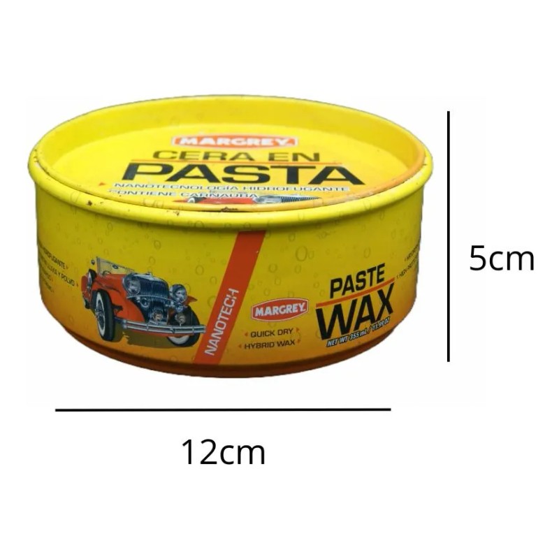 Cera En Pasta Automotriz Para Carro - Margrey 355 Ml