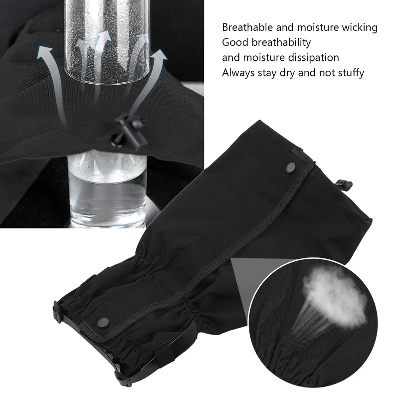 1 Pair Leg Gaiters Oxford Cloth Waterproof Sand Proof Breathable