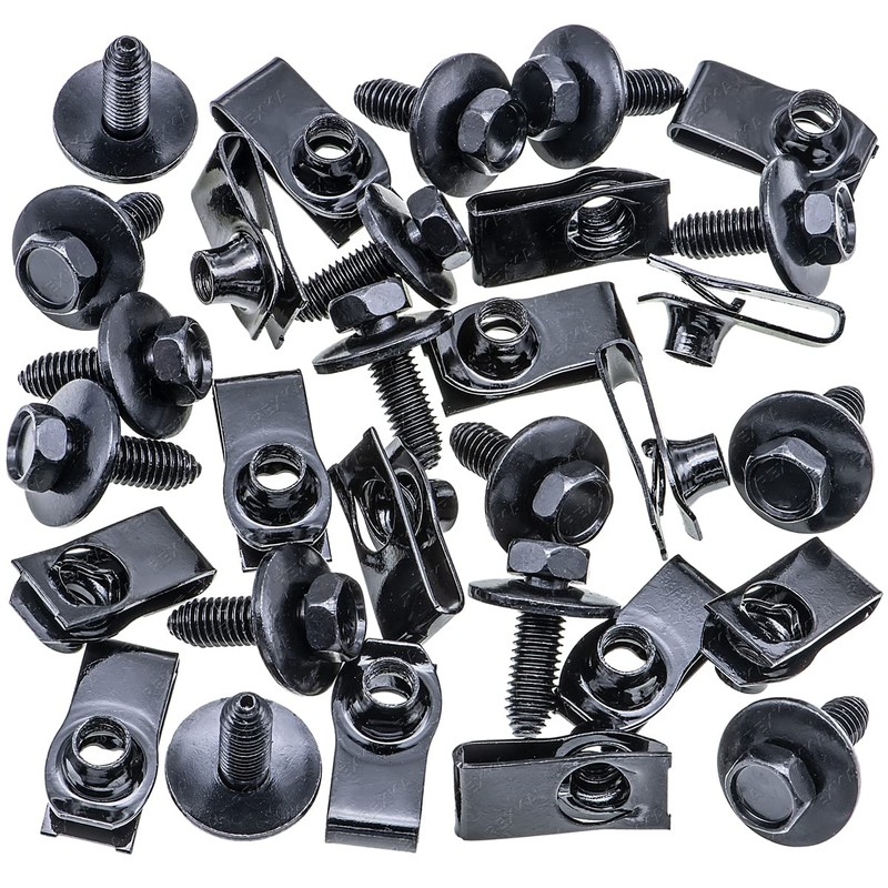 Rexka 15 Sets M8-1.25 X 25mm Body Bolts & Extruded