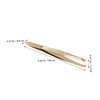VICASKY 2Pcs Stainless Steel Eyebrow Tweezers for Precision Grooming Lightweight