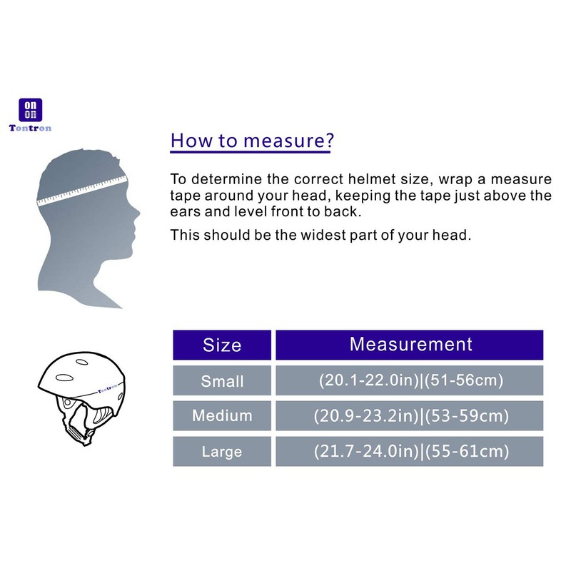 Tontron Classic Wakeboard Kajak Kite Surf Wassersporthelm (Schwarz, Large)